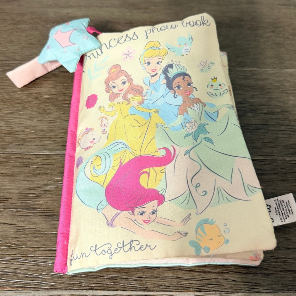Disney Baby Princess My First Photo Book Soft Plush Sensory Toy Ariel‎ Rapunzel
